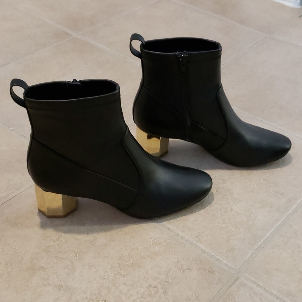 Katy Perry Gold Block Heel Boot